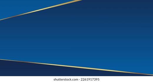 Abstract blue gold background vector