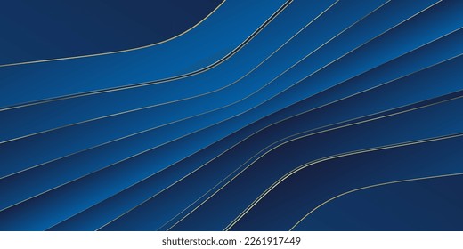 Abstrato vector de fondo de oro azul