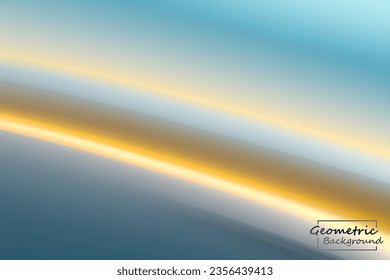Resumen de fondo geométrico azul y dorado. Composición dinámica de formas. Ilustración vectorial.