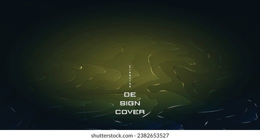 fondo de onda de líneas de oro azules abstractas