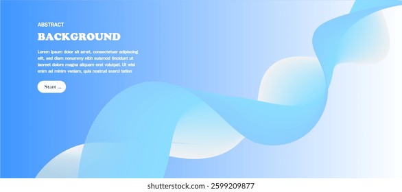 abstract blue gradient background, business technology digital communication template, illustration element, future banner poster cover pattern creative vector