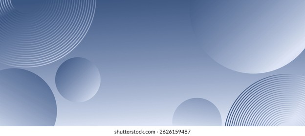 Abstract blue gradient background with circle elements