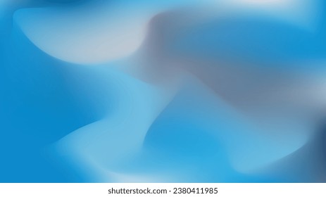 Abstrakter blauer Farbverlauf-Hintergrund. Farbiges Vektorgrafikgradienten. Minimalistische weiche Farbverlauf-Tapete.