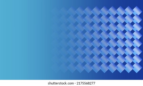 Abstract blue gradient background with cubes