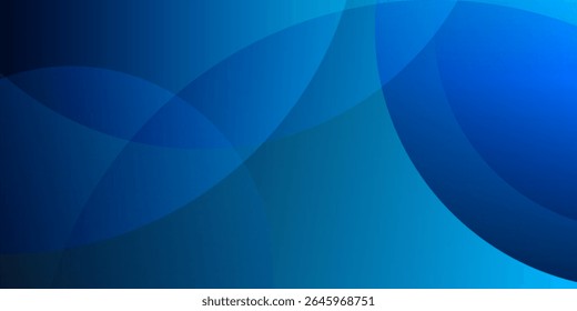 Abstract blue gradient background with curved shapes. Modern, smooth, and minimal design for tech, business, or digital media uses