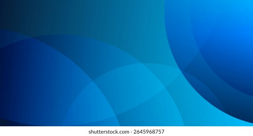 Abstract blue gradient background with curved shapes. Modern, smooth, and minimal design for tech, business, or digital media uses