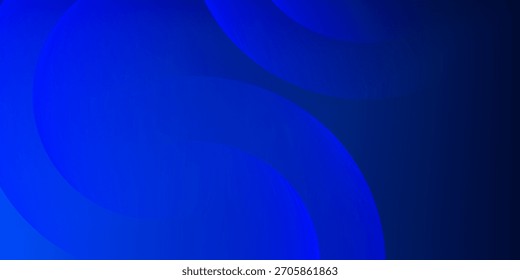 Fondo degradado azul Abstractas con Formas circulares curvas. Diseño de moda creativo moderno en Ilustración vectorial