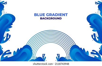 abstract blue gradient background design