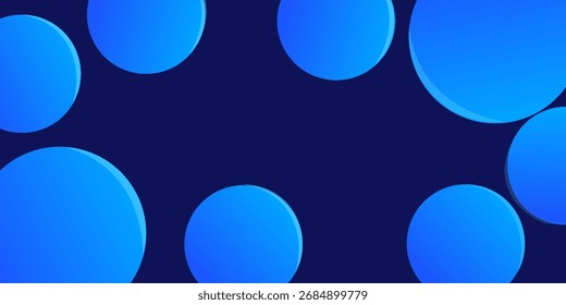 Abstract Blue Gradient Background Design Vector Template Backgrounds