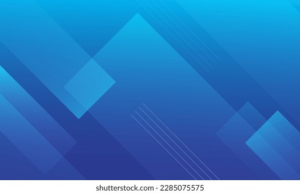 Abstract blue gradient background. Dynamic shapes composition. Vector illustration