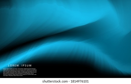 Abstract blue gradient background Ecology concept for your graphic design,