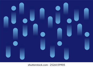 Abstract blue gradient background featuring a dynamic combination of circles and rectangular shapes. The geometric design offers a futuristic and modern visual style.