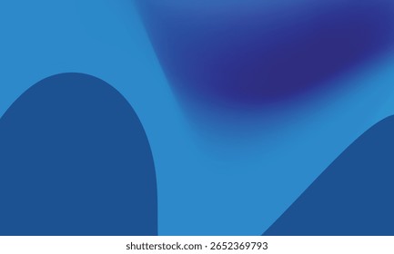 Abstractas fondo azul degradado con Formas que fluyen. Diseño moderno para tecnología o presentaciones