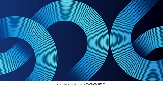 Abstract blue gradient background with futuristic technology glowing sky blue colour dynamic shapes composition design background vector illustration eps10. High quality degital graphic.