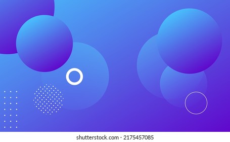 Abstract blue gradient background with geometric shape. Circle shapes composition. Dynamic shapes composition and elements.Modern design in Eps10 vector illustration
