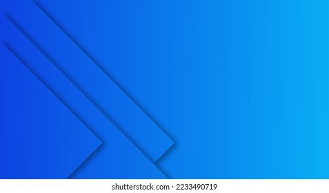 Abstract Blue Gradient Background Geometric Paper Cut Style for Brochures or Landing Pages Template