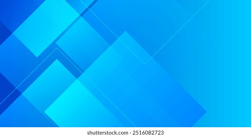 Fundo de gradiente azul abstrato com formas geométricas, fundo geométrico abstrato azul, ilustração vetorial 