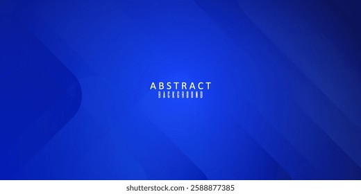 Abstract Blue Gradient Background with Geometric Shapes and Subtle Highlights