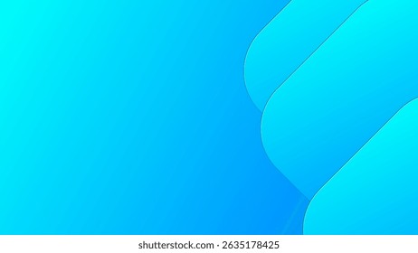 Abstract blue gradient background with geometric shape