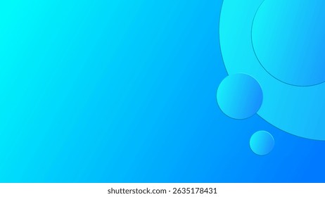 Abstract blue gradient background with geometric shape