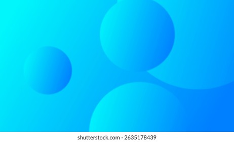 Abstract blue gradient background with geometric shape