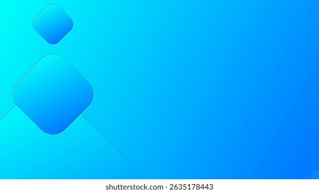 Fundo de gradiente azul abstrato com forma geométrica