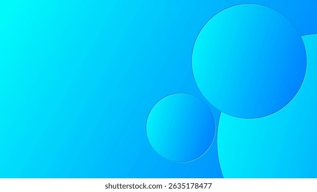 Abstract blue gradient background with geometric shape