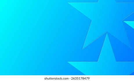Abstract blue gradient background with geometric shape