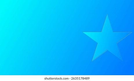 Abstrakter blauer Farbverlauf-Hintergrund mit geometrischer Form