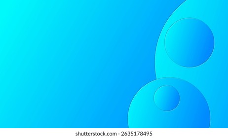 Abstract blue gradient background with geometric shape