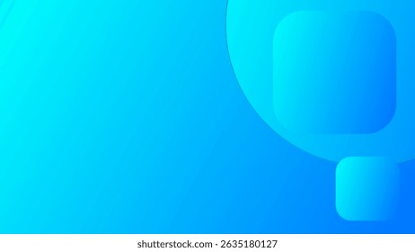 Abstract blue gradient background with geometric shapes 