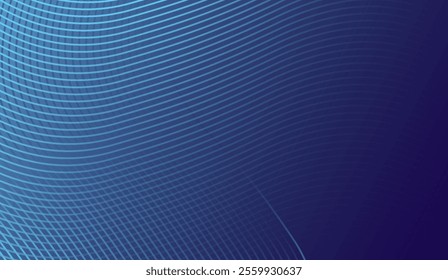 Abstract blue gradient background with glowing wavy lines. blue business backdrop concept. Dynamic wave backdrop. Shiny blue wave lines.