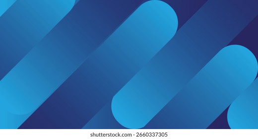 Abstract blue gradient background with glowing geometric lines. modern art