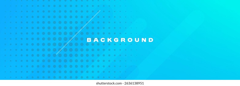 Abstract Blue Gradient Background with Halftone and Diagonal Lines