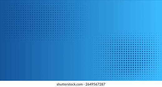 Fondo degradado azul Abstractas con Elementos de punto de semitono. Diseño de estilo moderno de la tecnología. 