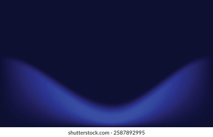 Abstract blue gradient background, light and shadow on the backdrop with dimensions, hot tone wall with intense color, horizontal wallpaper, presentations, websites, applications and graphic design