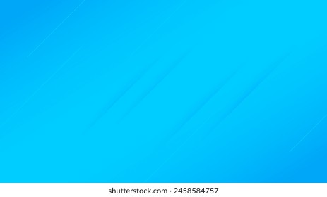 Abstract blue gradient background with lines and shadows. Header banner. Bright abstract presentation backdrop. Vector illustration