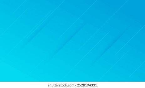 Fundo de gradiente azul abstrato com linhas e sombras. Banner do cabeçalho. Fundo de apresentação abstrata brilhante. Ilustração vetorial