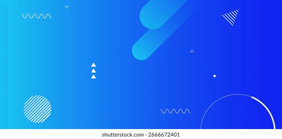 Fondo degradado azul Abstractas con Formas geométricas mínimas, círculos y Elementos de línea, perfecto para tecnología, digital, Anuncio de Web, negocios o diseño de presentación moderno.
