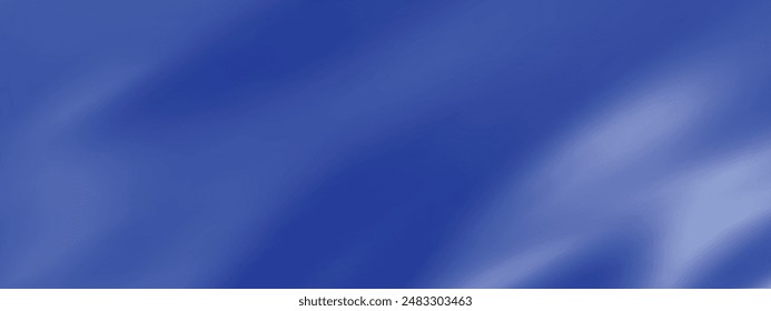 Fondo de degradado azul Abstractas. Textura de seda ondulada sutil minimalista. Ilustración vectorial 3D.