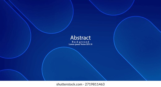 Fondo degradado azul Abstractas con ondas de línea de neón. Concepto moderno para el Diseño gráfico, fondo, Diseño web, cartel, Anuncio, libro, presentación de diapositivas.