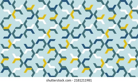 Abstract blue gradient background with polygonal motif. Modern horizontal design vector for mobile apps and wallpapers