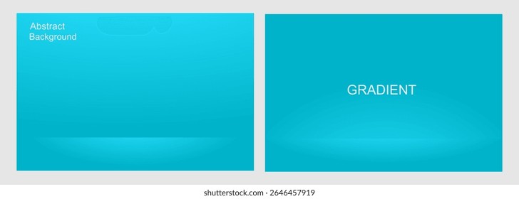 Abstract Blue Gradient Background, for Presentation and Design, Studio showroom product base, fashion runway mockup scene. vector illustration