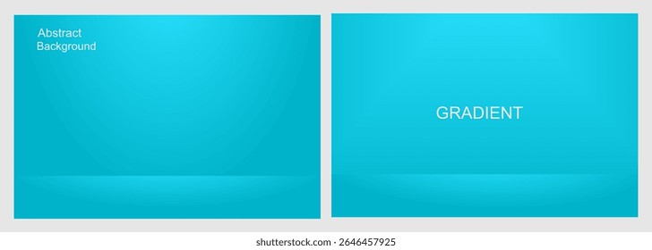 Abstract Blue Gradient Background, for Presentation and Design, Studio showroom product base, fashion runway mockup scene. vector illustration