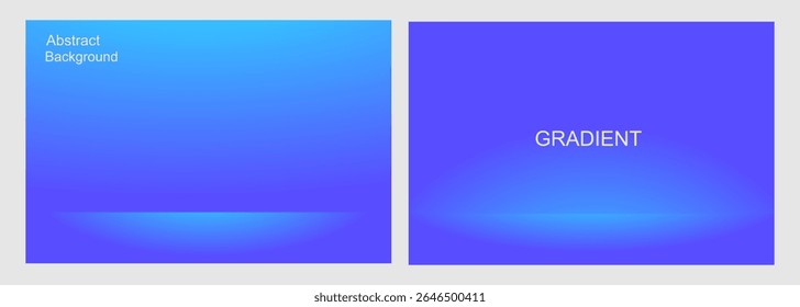 Abstract Blue Gradient Background, for Presentation and Design, Studio showroom product base, fashion runway mockup scene. vector illustration