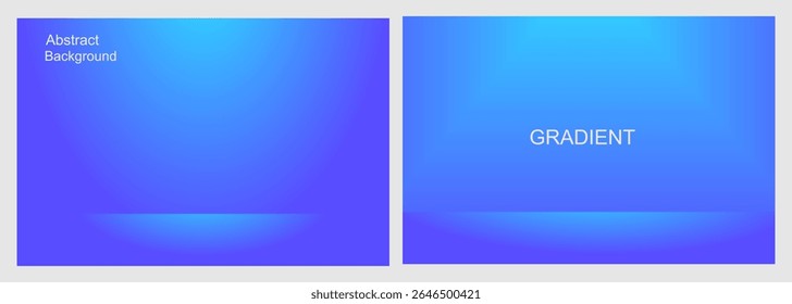 Abstract Blue Gradient Background, for Presentation and Design, Studio showroom product base, fashion runway mockup scene. vector illustration