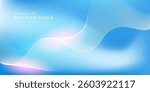 Abstract blue gradient background with shining lines waves. Minimalist background for banner, poster, cover, brochure, flyer, website