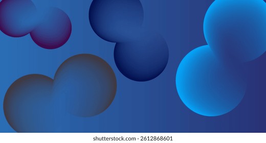 Abstract blue gradient background with shining lines waves. Minimalist background for banner, poster, cover, brochure, flyer, website