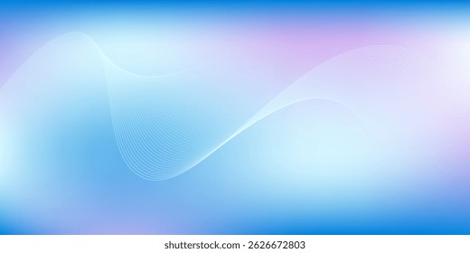 Abstract blue gradient background with shining lines waveseps10