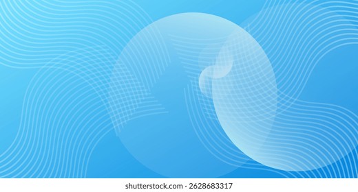Abstractas fondo azul degradado con líneas brillantes ondas. Fondo minimalista para cartel de Anuncio simple buen Vector de arte